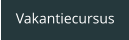 Vakantiecursus